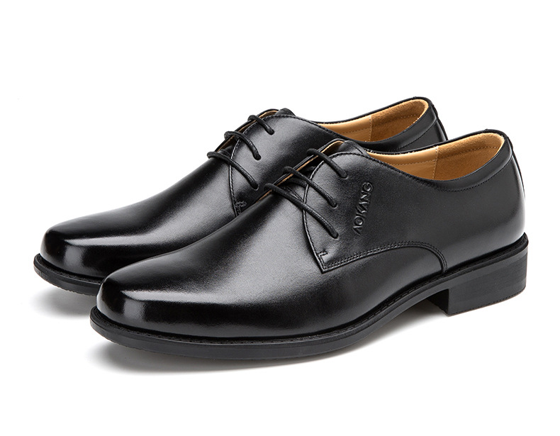 奥康男鞋【士官鞋】奥康军工军官皮鞋男 校尉士官军鞋正装男鞋