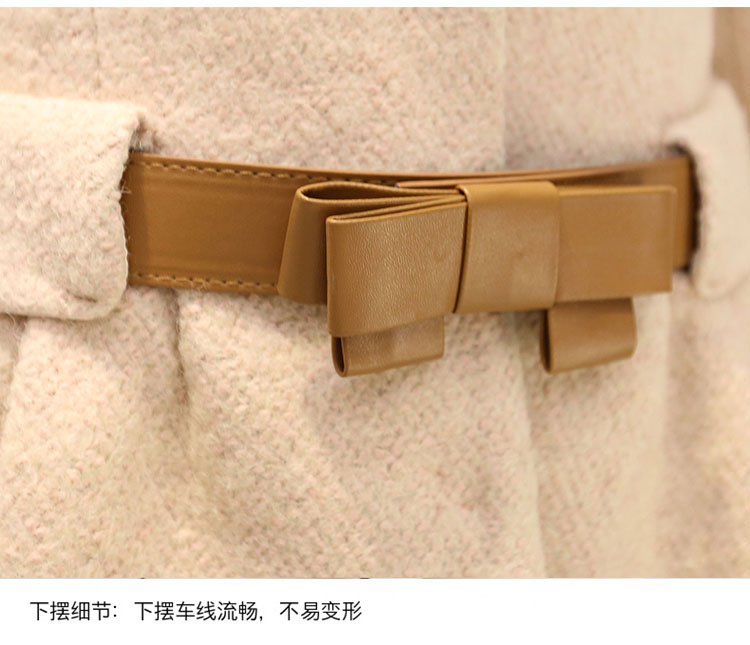 伊墨瑟 2016毛呢外套女中长款韩版秋冬大衣女外套女 米兰 2XL