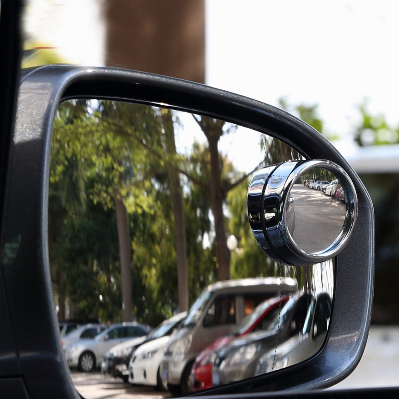 后视镜盲点广角镜 车用可调节辅助镜反光小镜子 开阔视野改装汽车行车