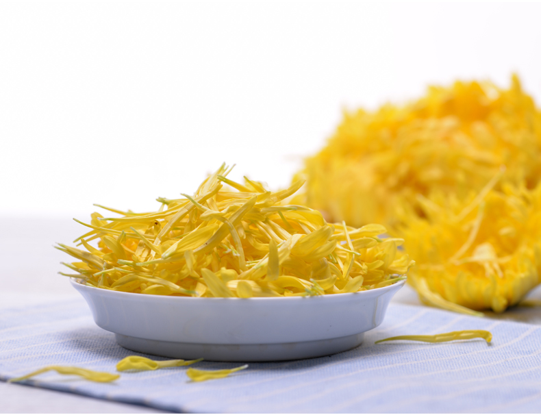 柴门庄园 云南高原新鲜可食用金丝皇菊花大黄菊花 新鲜菊花 4斤