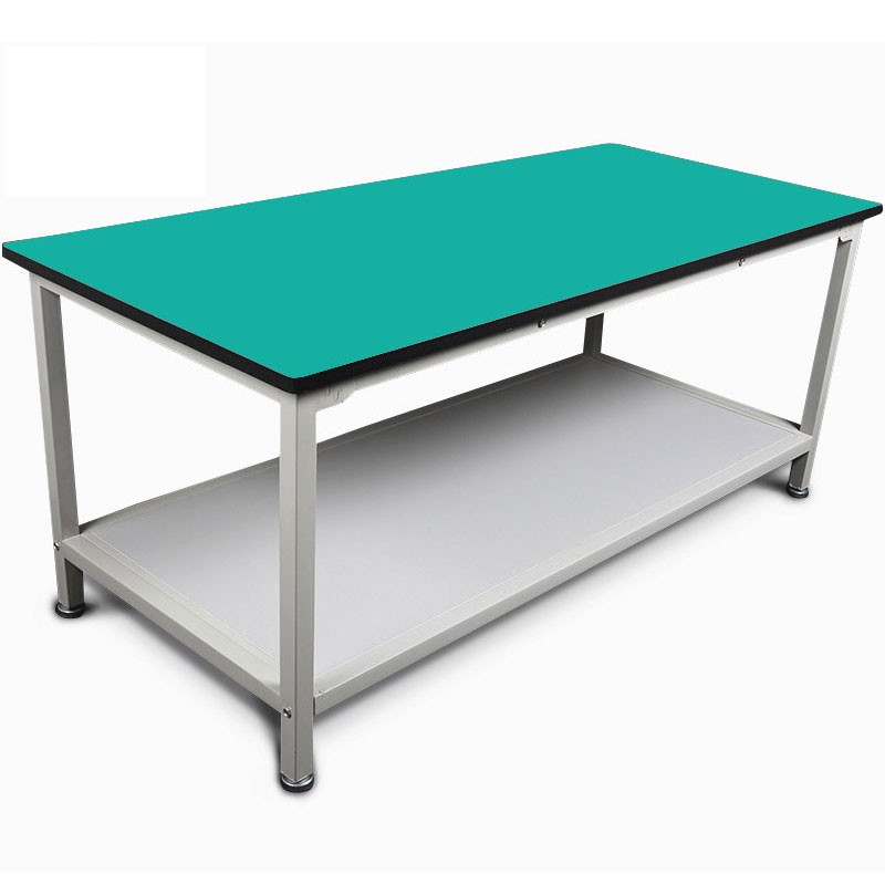 玲皓双层防静电工作台流水线操作台车间工作桌电子装配实验桌打包台