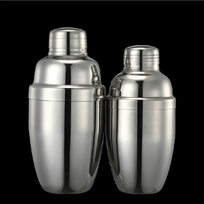 不锈钢雪克杯鸡尾酒摇杯摇酒器花式调酒壶酒吧用品shake杯 单个750ml