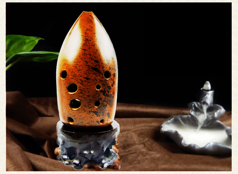 冯氏陶埙十孔10孔双腔易吹专业演奏红陶演奏陶埙音准音质柔和陶埙乐器