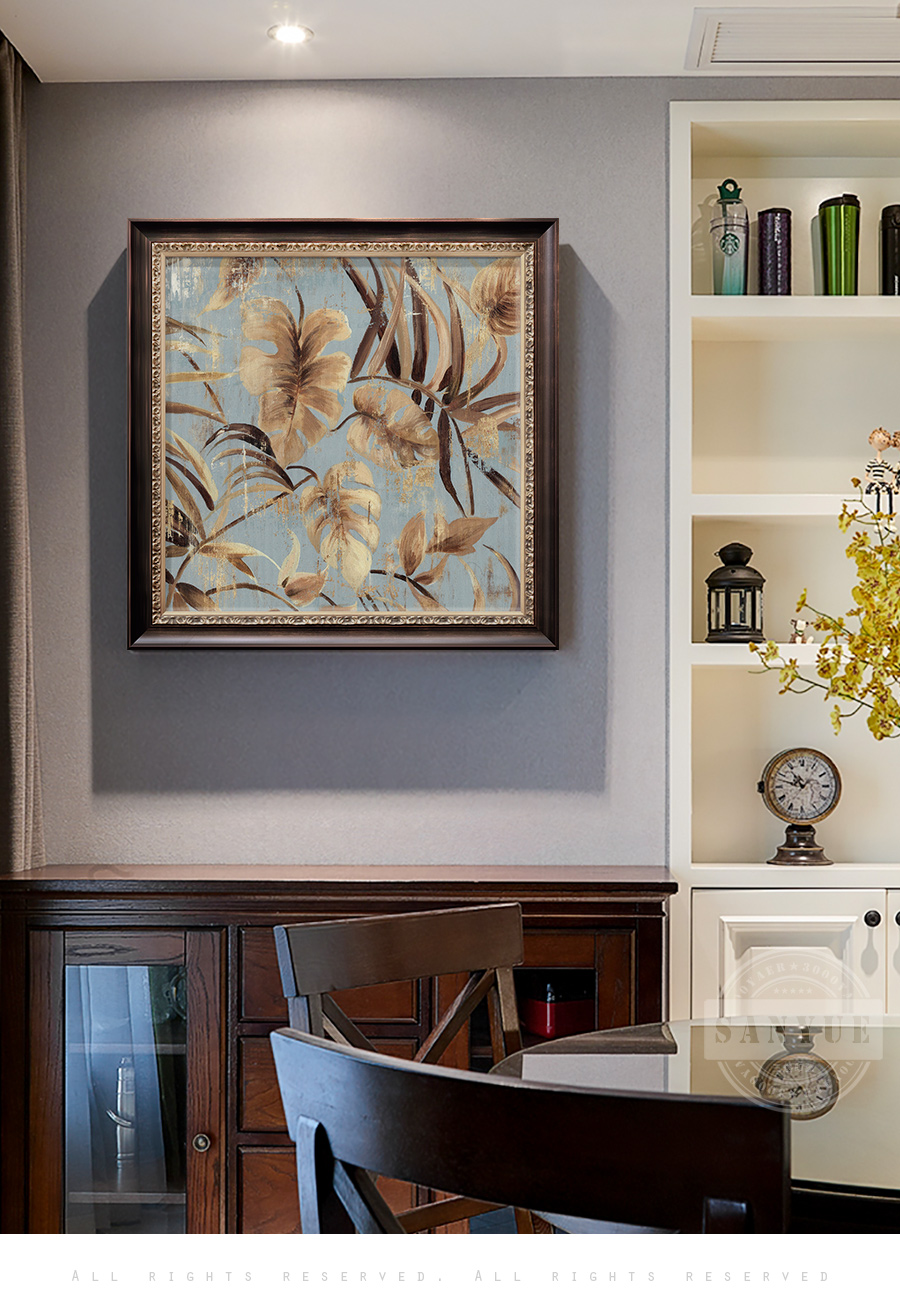 三千年 美式复古客厅装饰画简美轻奢沙发背景墙壁画玄关过道走廊挂画