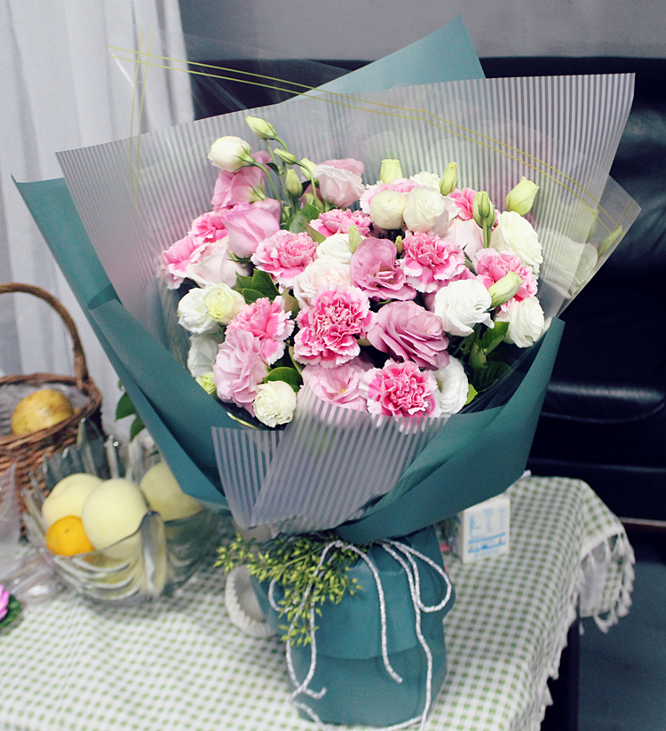 母亲节520鲜花实拍康乃馨系列花束礼盒/福州花店鲜花同城速递/花束