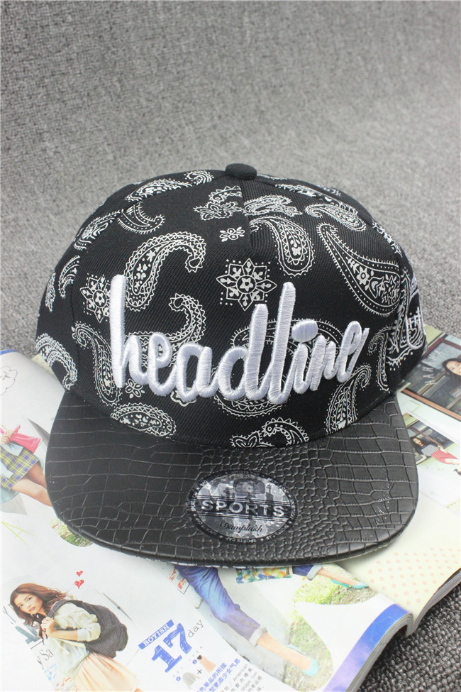 西海岸腰果花棒球帽平沿帽子嘻哈炫poppin舞者可调节 蓝色