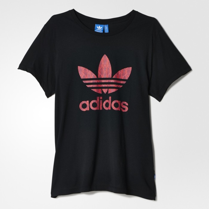 adidas 阿迪达斯 三叶草 女子 短袖上衣 黑 aj8368 如图 32