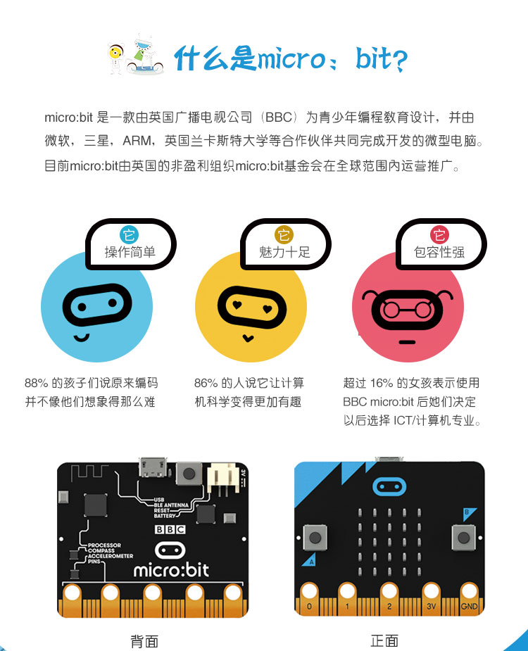 亚博智能(yahboom micro:bit v2趣味学习套件v2.