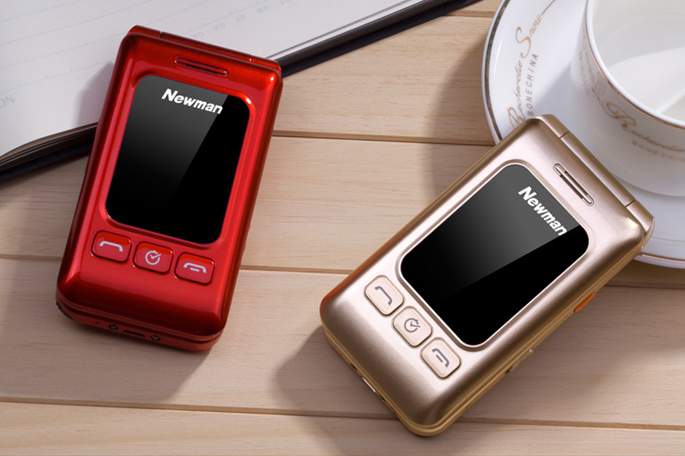 纽曼(newman)f516 电信2g翻盖老人手机 红色