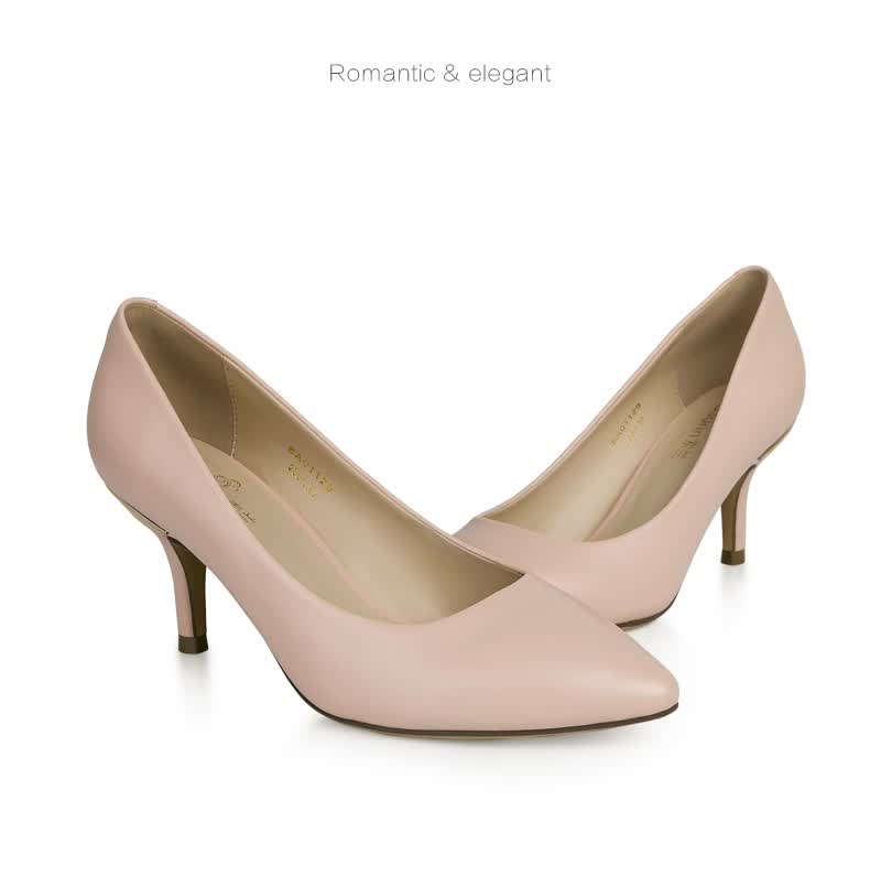 saurin/索兰2016春气质尖头清新纯色优雅酒杯跟高跟单鞋6a01129 蓝色