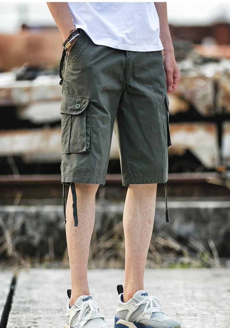 丹杰仕2016夏季新款男士五分工装裤时尚半截休闲裤 中裤大码男装短裤