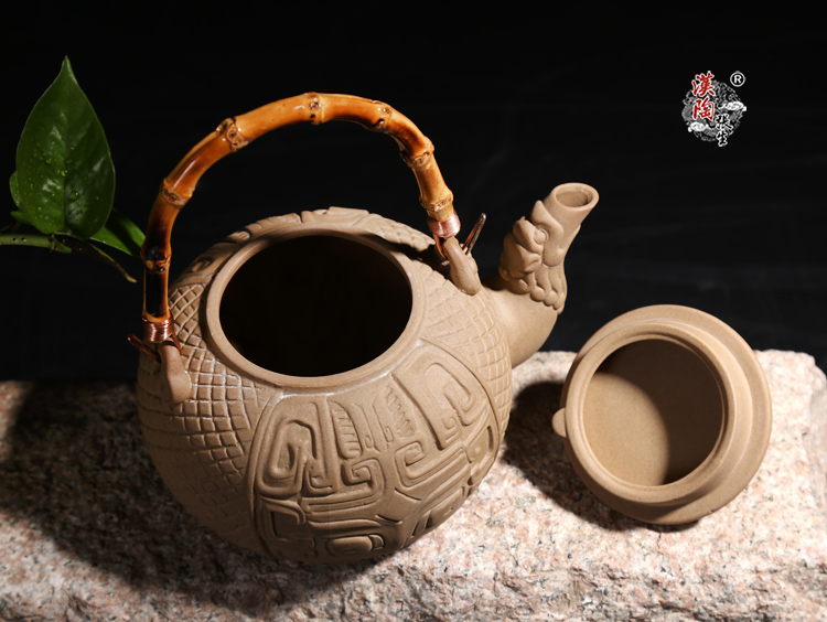 茶具 茶壶 友茗堂 汉陶张生 泡茶壶 陶瓷茶壶陶壶 老坑矿亘古煮茶壶