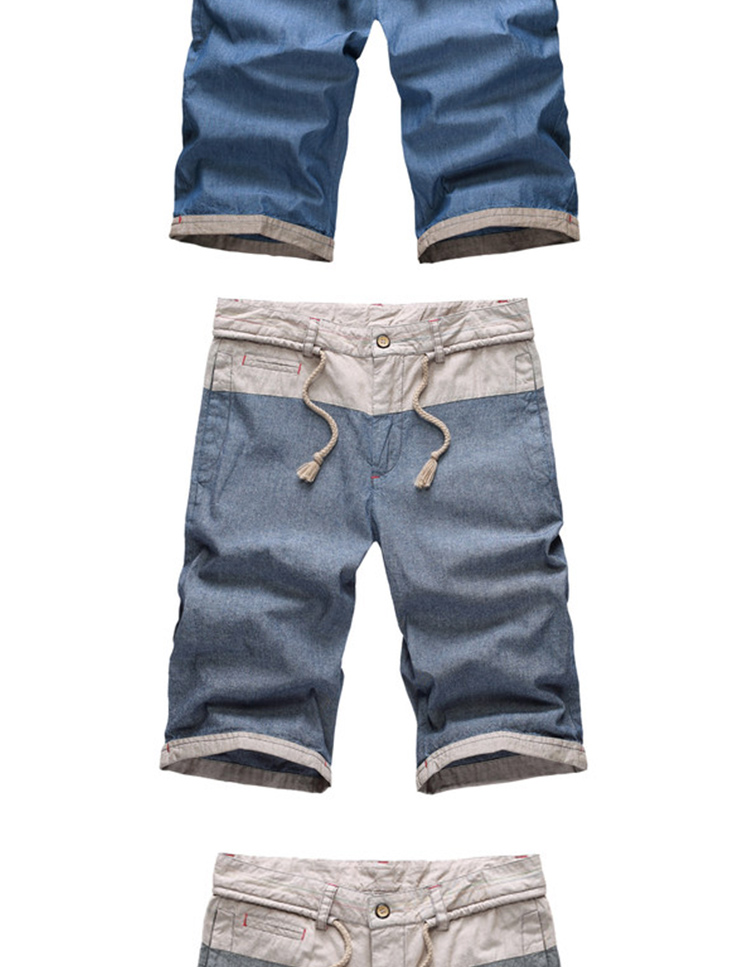 浪莎(langsha)休闲短裤 男士时尚休闲五分裤 短裤 dyf6807宝石红31码