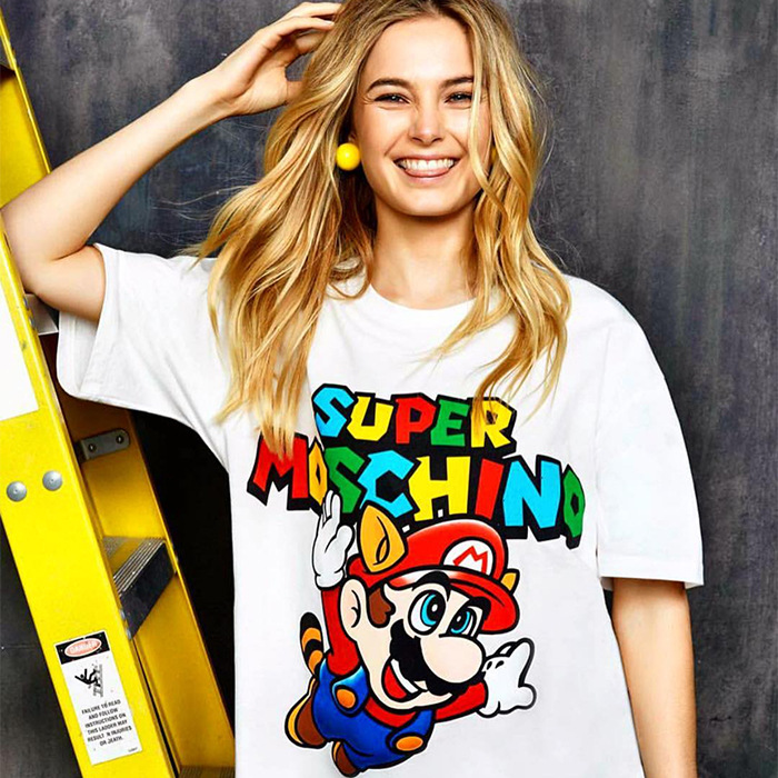 皇芙莲2016夏装上新款女装日韩时尚女装原宿风卡通马里奥短袖t恤女