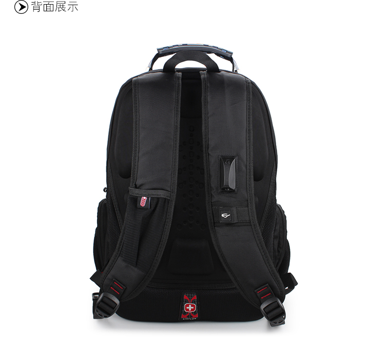 swissgear 双肩旅行包男女防水减震15.
