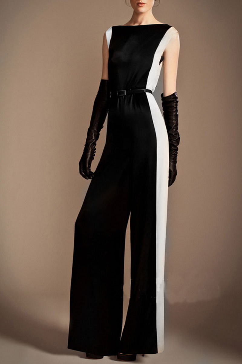 诺焕尔 欧洲站2016夏季新款欧美 气质时尚高腰一字肩连体裤女装 xzsz