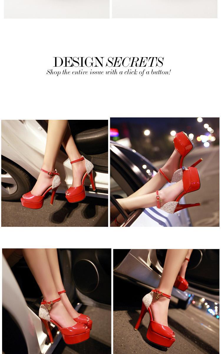 高跟(大于12厘米)   防水台:4厘米