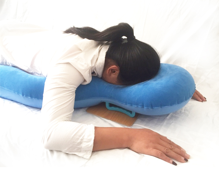 趴卧视网膜趴枕头脱落手术后俯卧位眼睛网脱玻切眼托美便携一体式 天