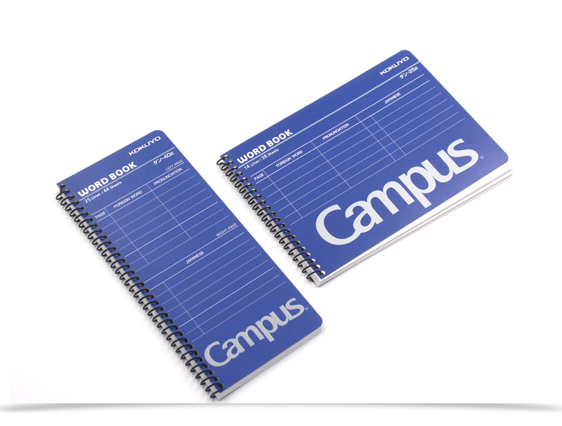 日本kokuyo国誉单词本竖版随身记忆加厚口译便携单词本线圈扣环英语本