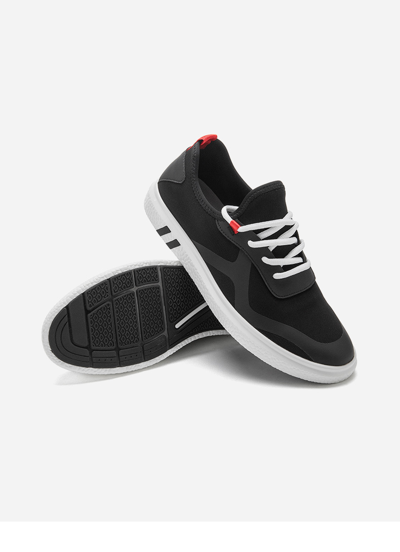 勿上热风男鞋hotwind 2019年夏季新款学院风男士系带休闲鞋厚底拼色