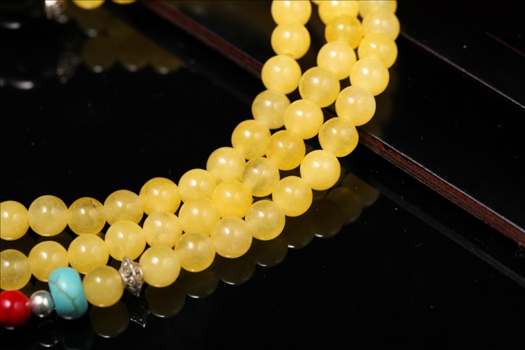 合成黄水晶貔貅手链男女人工玛瑙葫芦手串珠手串链实用饰品创意礼品送