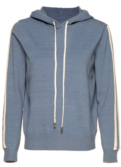 简约通勤宽松显瘦时尚修身舒适文艺直筒休闲裤针织运动裤女 海雾蓝 l