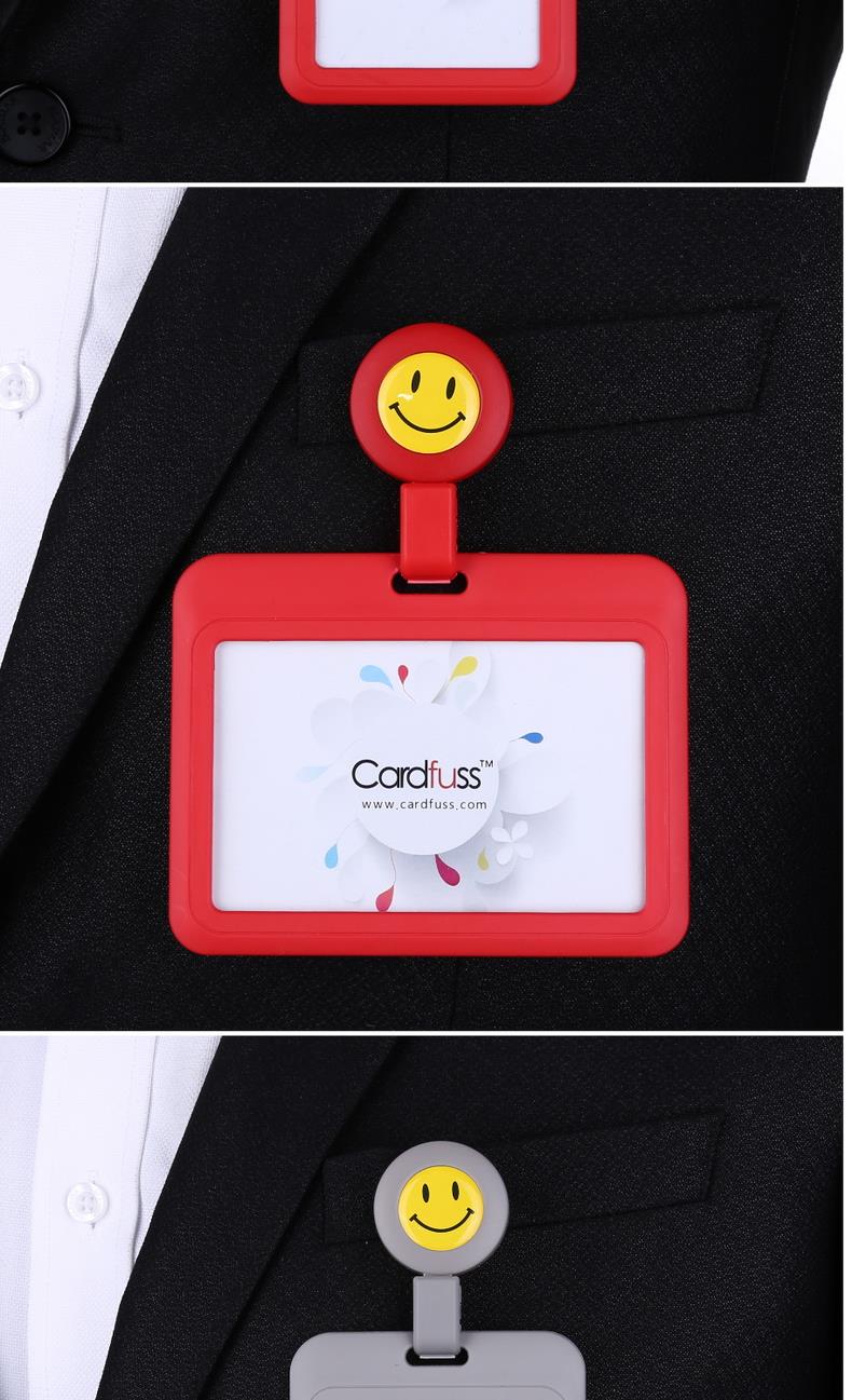 厂牌员工证参会证医院医生护士伸缩工牌胸卡腰卡扣挂牌拉扣胸牌夹子