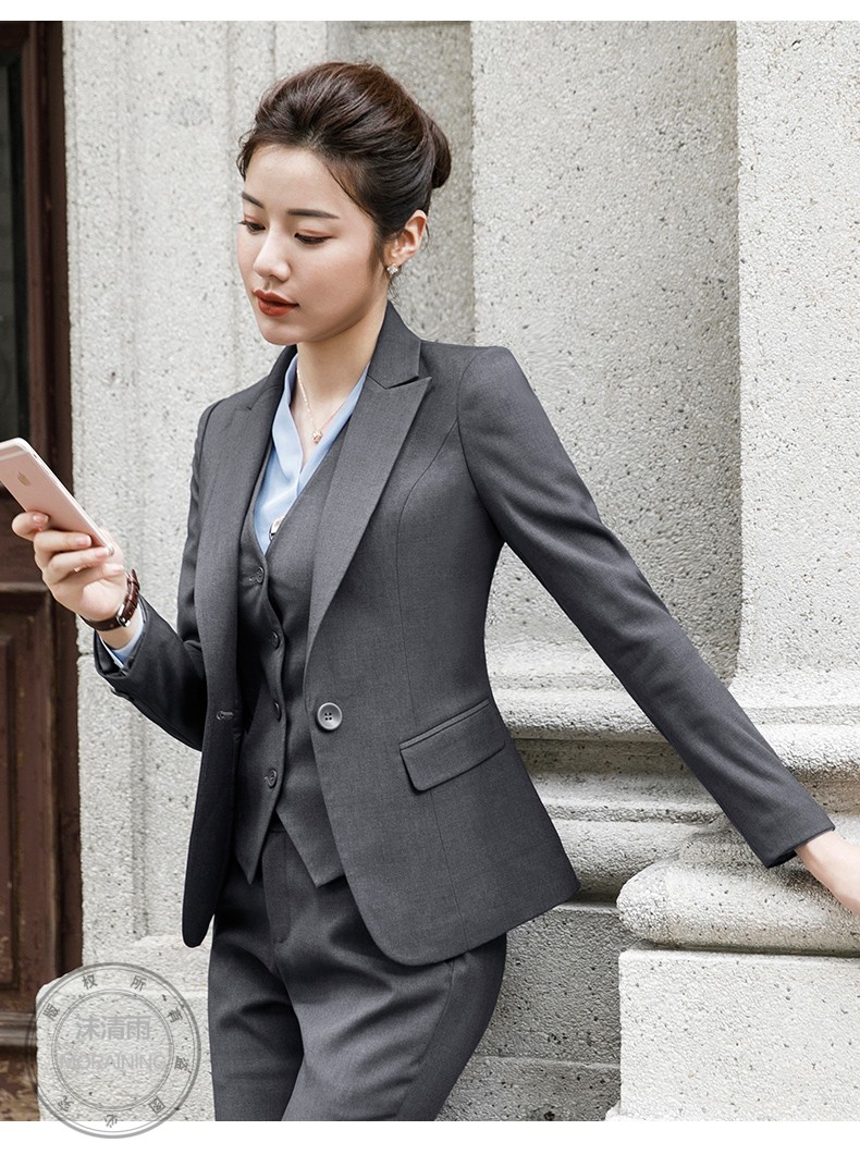 佳昭 商务正装职业小西装马甲套装女经理领导工作服9963正装工装大学