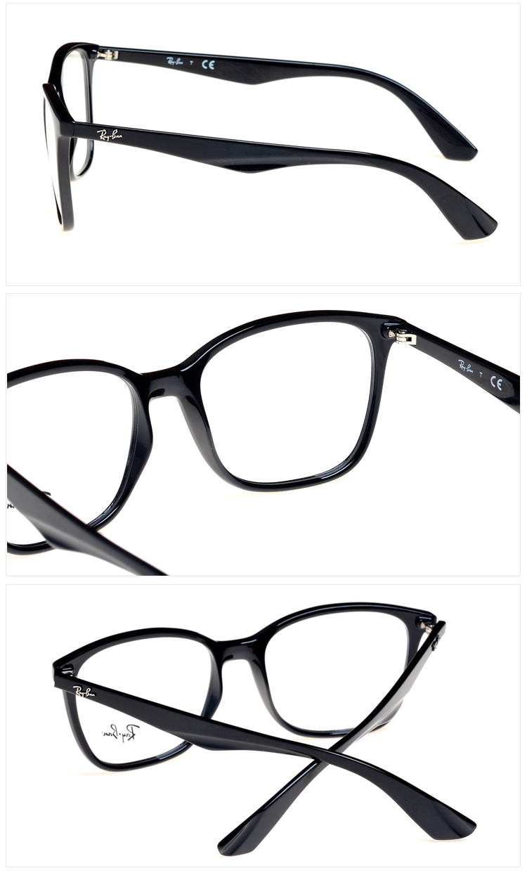 雷朋眼镜框近视复古大框男女板材雷朋眼镜架 rx7066f 注塑框架 5577