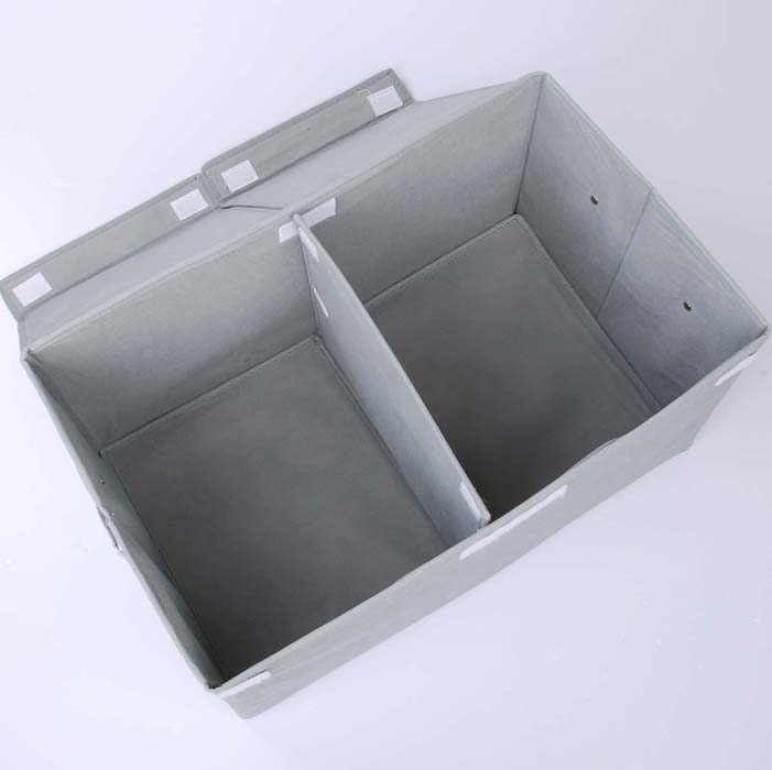 高品质竹炭双盖衣物收纳箱 毛衣收纳盒整理箱 杂物收纳必备储物箱