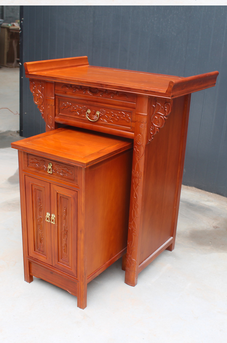 供奉台供桌佛台家用供台佛桌实木神台中式榆木香案财神桌佛龛简易 套