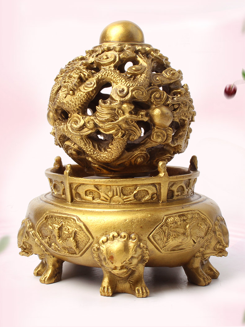 玄众阁风水时来运转青龙装饰品九龙鼎办公室九转乾坤鼎摆件乾坤鼎15