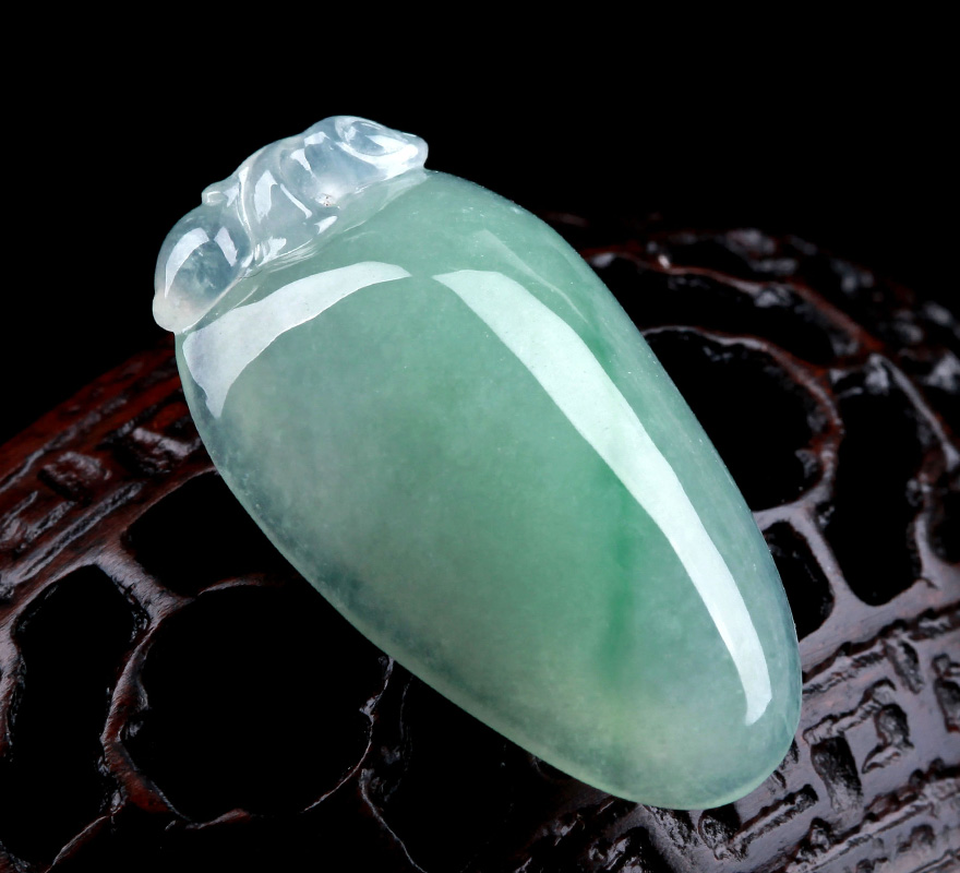 碧翠玑珠宝 冰糯种瓜皮绿花福桃 6.81克【图片 价格 品牌 报价】-京东