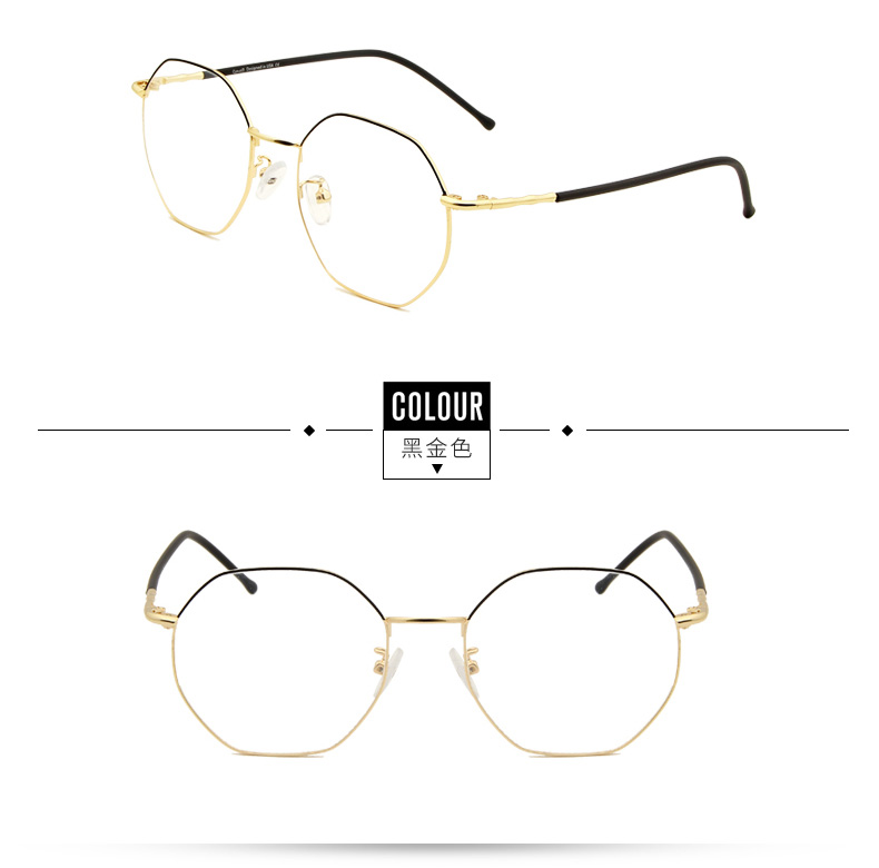 cyxus潮流八边形框时尚眼镜抗蓝光男女款手机电脑护目 1.