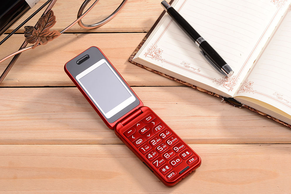 中兴(zte)l588 移动/联通2g 翻盖双卡双待老人手机 黑色