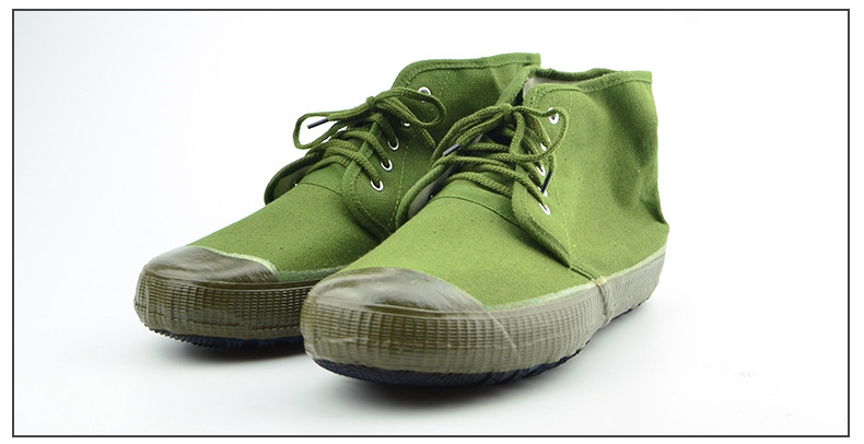 哥姿秀2016新款男士橡胶高帮平跟军训迷彩劳保解放农田作训鞋zzyd1487