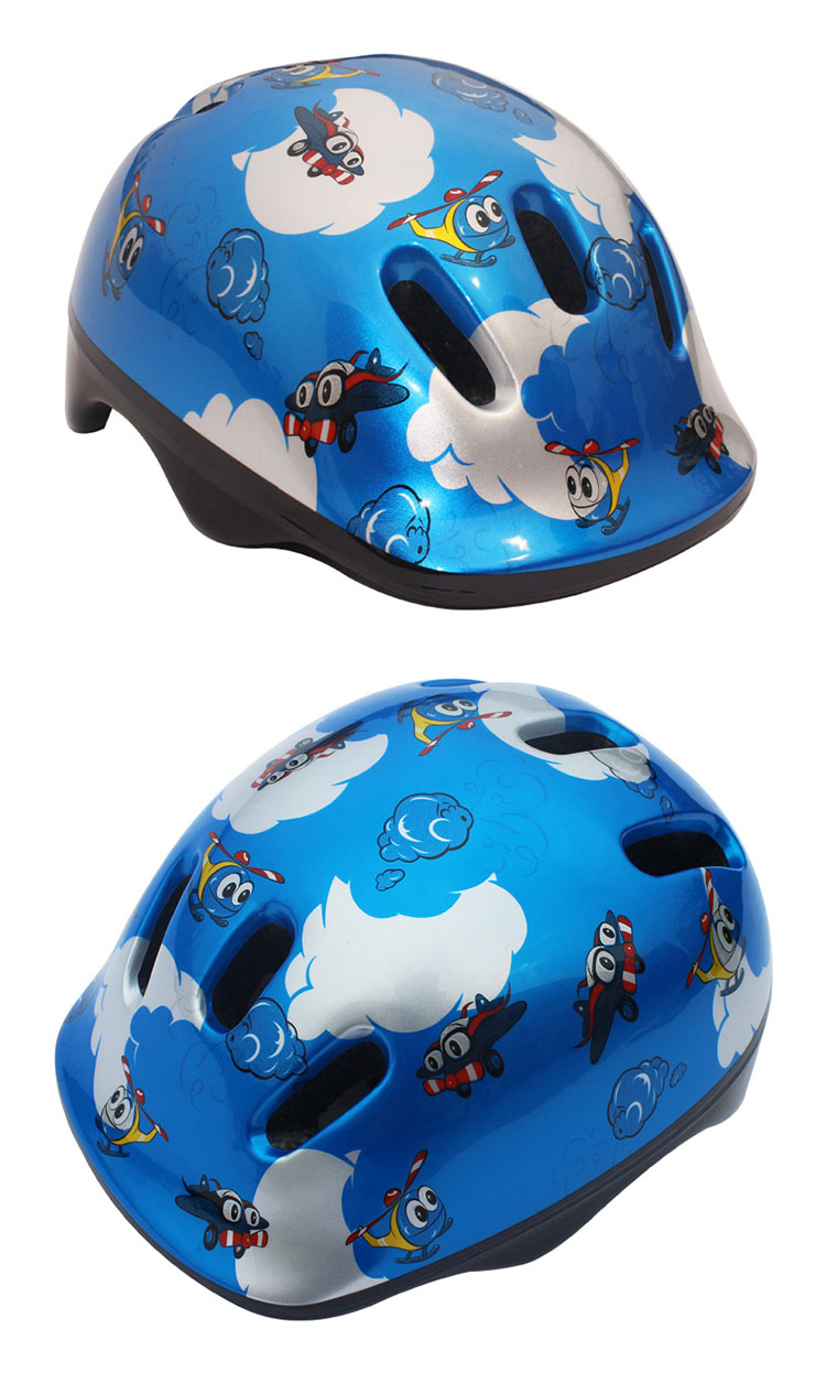 【京东超市】优贝royalbaby儿童自行车运动安全保护头盔 蓝色