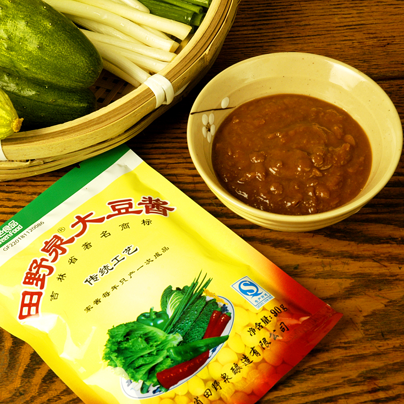 东北特产田野泉大豆酱90g*20袋正宗东北大酱农家特产黄豆酱蘸酱菜 20