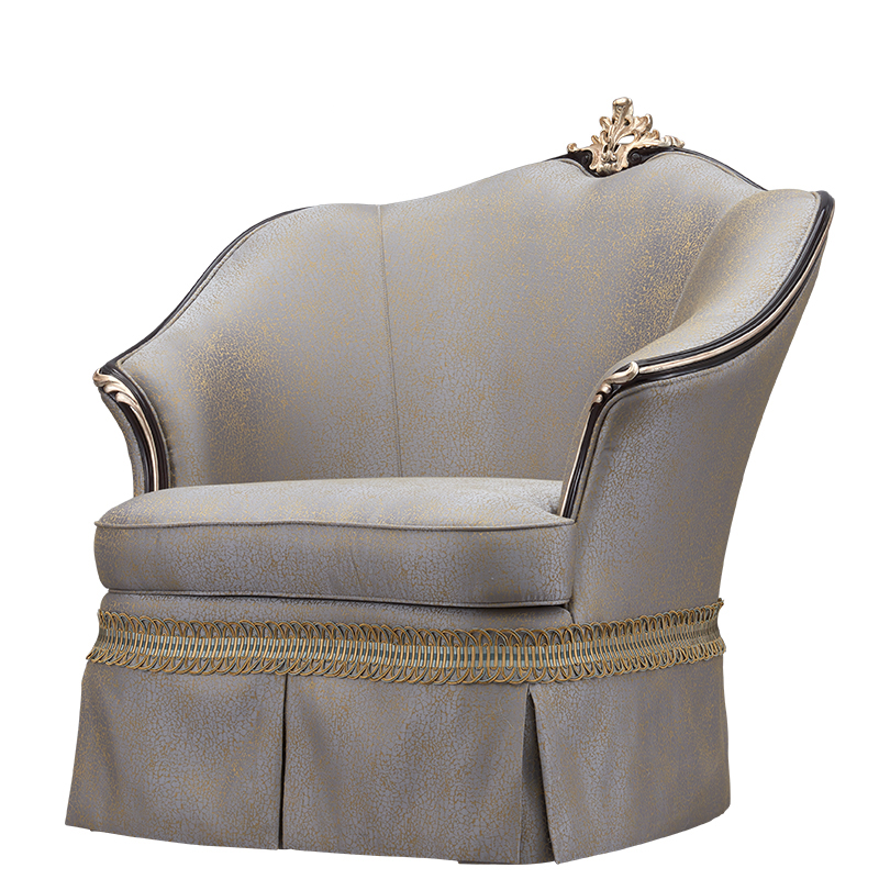 意式新古典凯撒系列cs-a1032c-1单人沙发 单人位