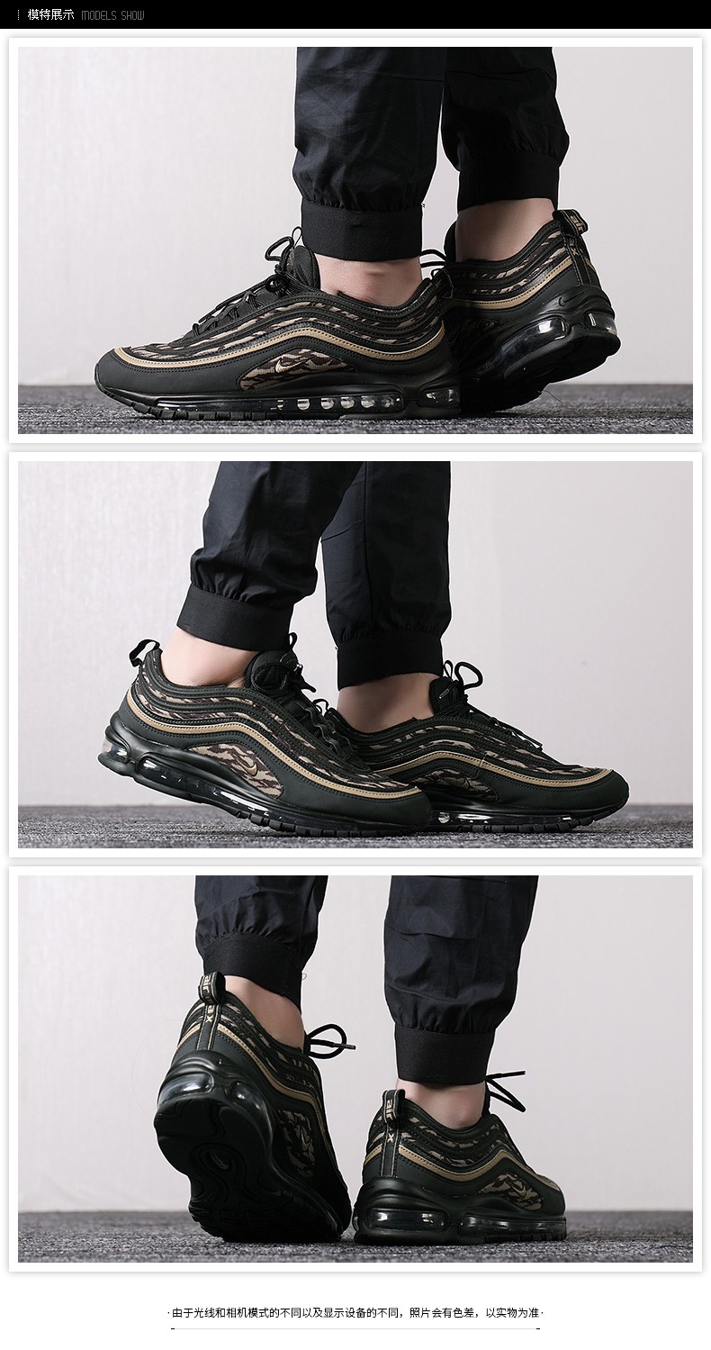 nike耐克男鞋 秋季新款运动鞋 air max 97 子弹头全掌气垫减震休闲