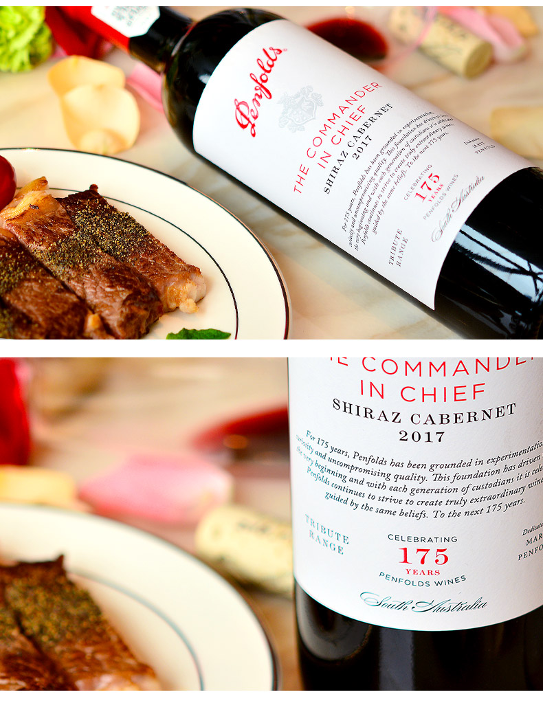 【联系客服领卷】奔富 澳洲进口红酒奔富175礼赞系列红葡萄酒 750ml 6