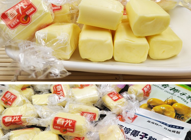 春光榴莲奶糖160克x5袋喜糖新年婚庆糖果金枕头榴莲软糖有嚼劲休闲