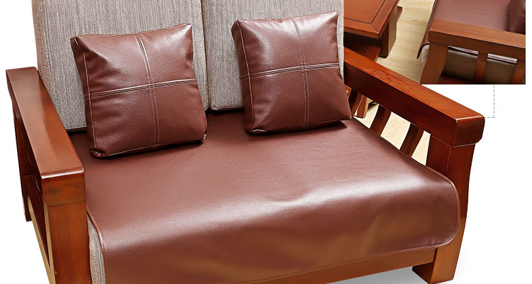 凯比特皮沙发垫新中式坐垫夏季垫子 透气皮 经典红 70*70cm沙发垫