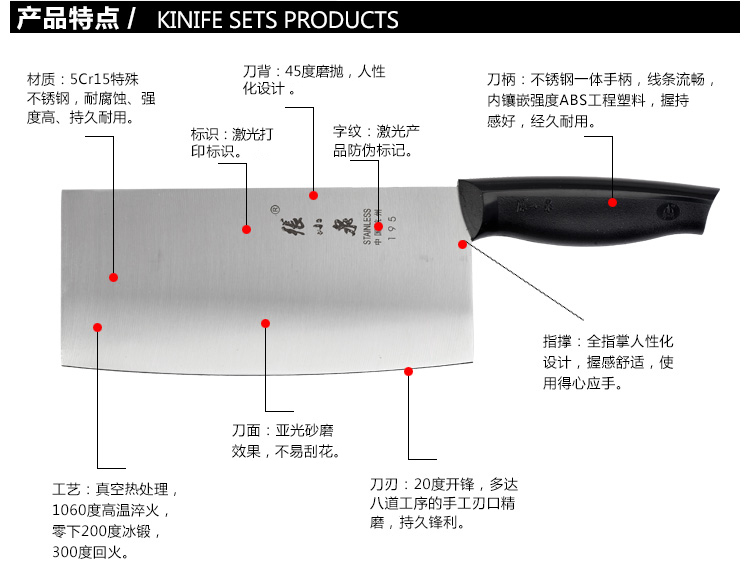 菜刀的结构图与名称图片