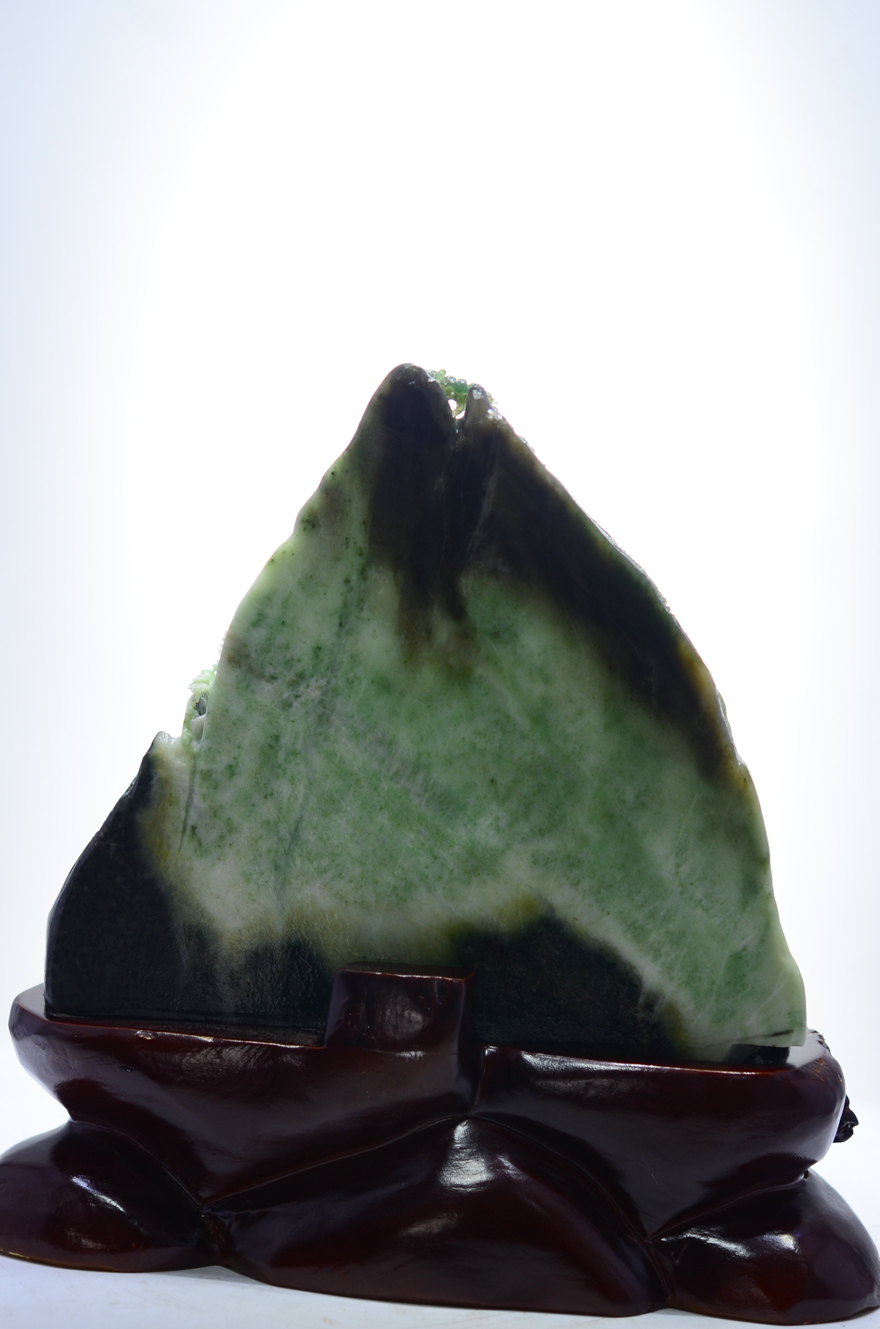 中国四大名玉独山玉作品 深山访友 4775g完美真玉