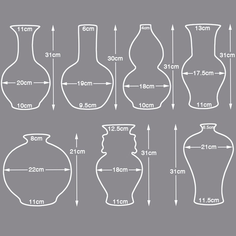 九藏尊品 景德镇陶瓷器仿官窑裂纹釉龙纹花瓶插花中式家居客厅装饰