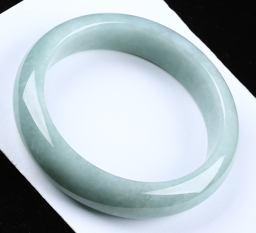 碧翠玑珠宝 冰糯种瓜皮绿福镯 68.6g【图片 价格 品牌 报价】-京东