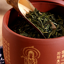 品茶忆友  紫砂大号茶叶罐 宜兴心经密封罐 功夫茶道配件 红色