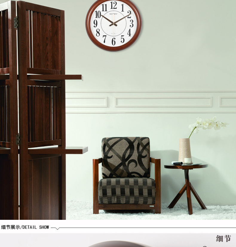 金钟宝正品/欧式客厅中号挂表/日本铃木机芯/卧室静音表/836