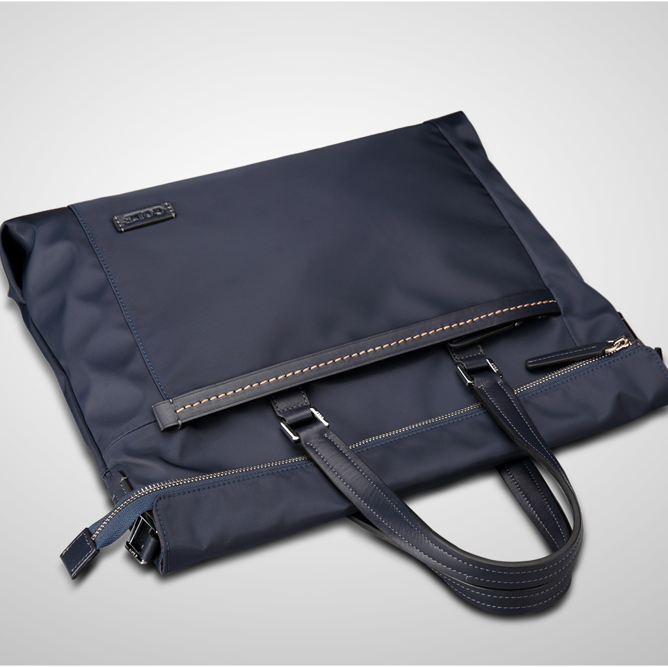 高尔夫golf男包商务公文包男防水尼龙布男士手提包 深蓝色 尼龙布